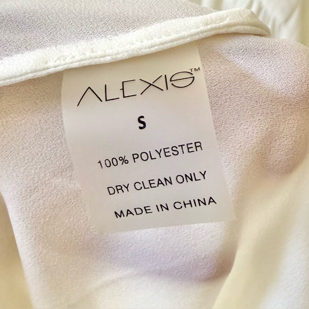 ALEXIS Lilla Kaftan Crepe Maxi Dress White Sz S - Picture 8 of 9